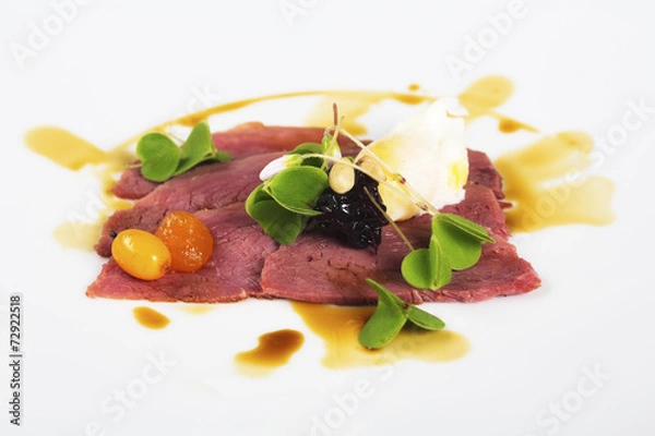 Obraz Close-up of deer ham slices