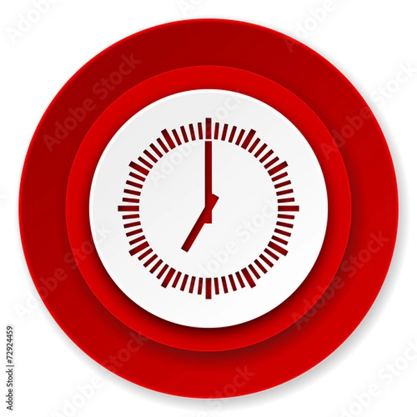 Fototapeta time icon, clock sign