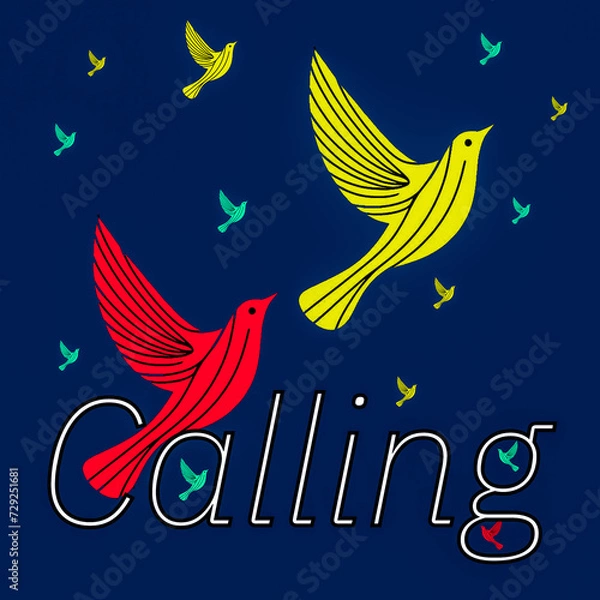 Obraz blue bird with wings