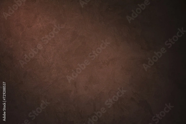Obraz Brown Venetian plaster Wall Background with spotlight