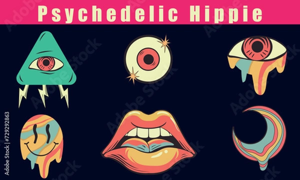 Obraz Psychedelic Hippie asset 