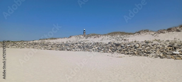 Fototapeta lighthouse and dunes