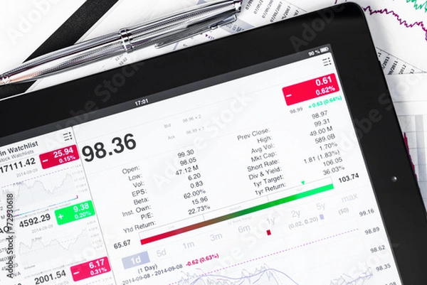 Obraz Work in stock exchange