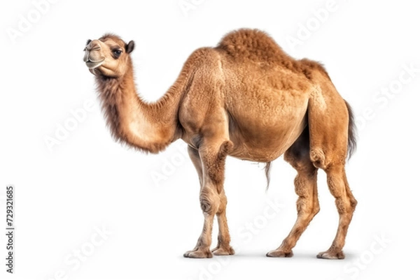 Fototapeta Arabian Camel isolated on white background