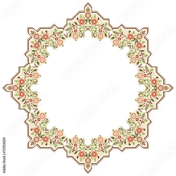 Obraz circular islamic background two
