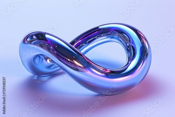 Obraz Infinite Holographic Möbius Strip