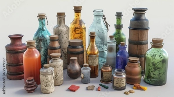 Fototapeta Set of Color Ink