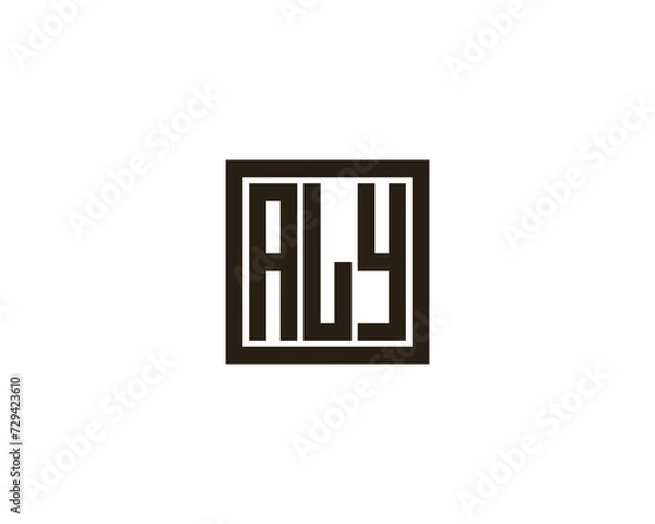 Fototapeta ALY Logo design vector template