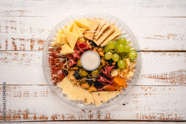 Obraz Big circular assorted charcuterie board