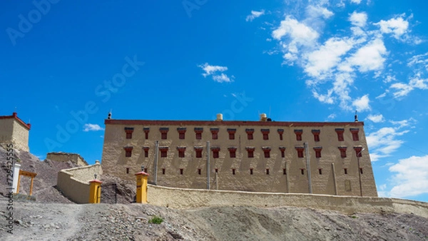 Obraz Ancient building of Stok Museum and palace, built in 1820 by King Tsepal Namgyal. When Leh palace was invaded Dogra force, the royal family moved to Stok palace.