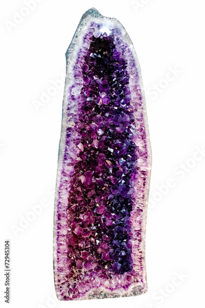 Obraz amethyst isolated on white background