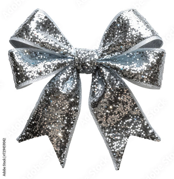 Fototapeta One sequin bow sparkling party accessory