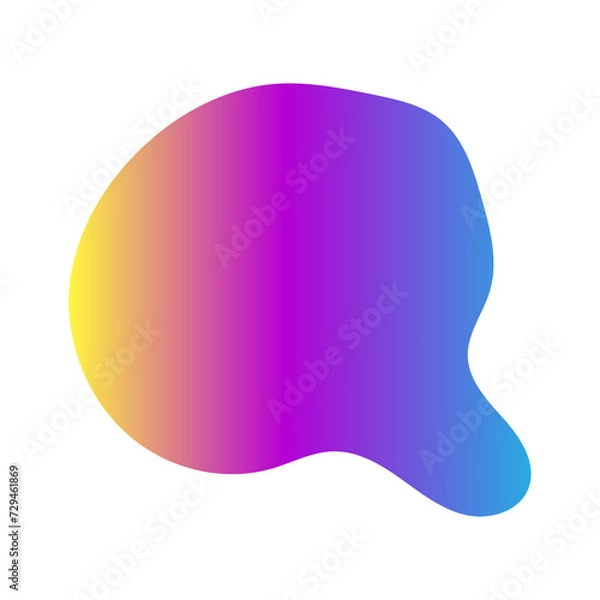Fototapeta Abstract blurred gradient shapes