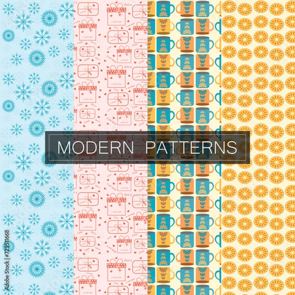 Obraz Vector seamless pattern design 