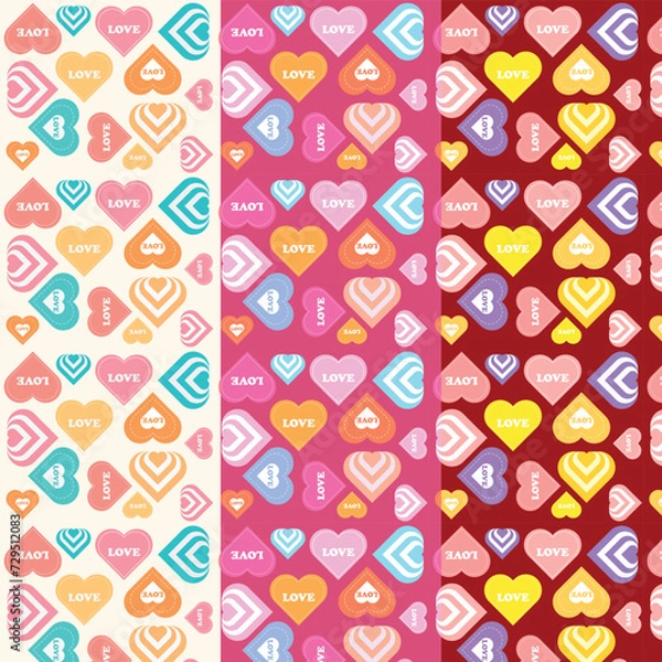 Obraz seamless patterns design