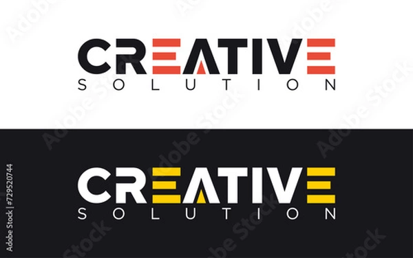 Obraz Creative modern stylish calligraphy letter logo design