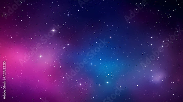 Obraz Gradient abstract stars background, starry night sky