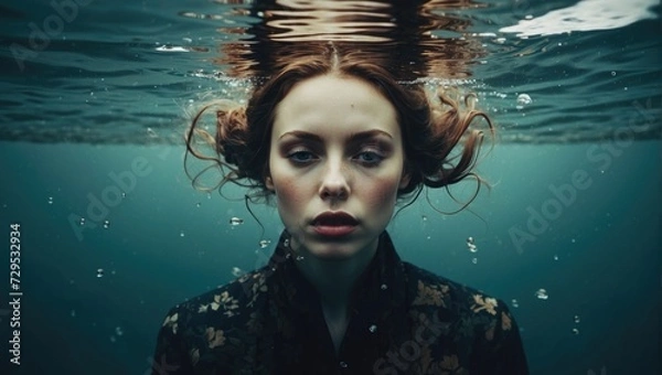 Fototapeta Subaquatic Serenity: Finding Peace Below the Surface