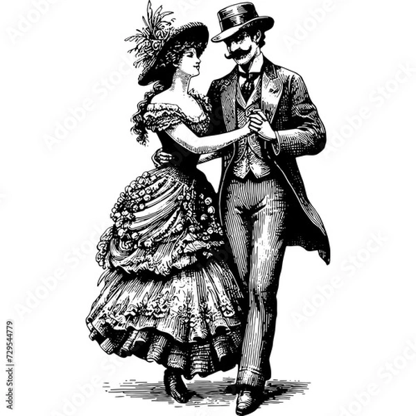 Obraz Vintage Couple Dancing