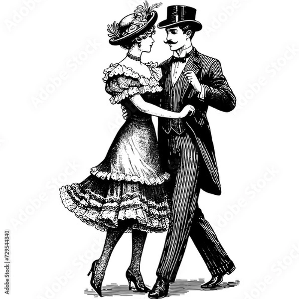 Obraz Vintage Couple Dancing