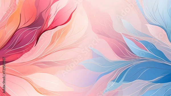 Fototapeta Rainbow gradient abstract colorful watercolor background