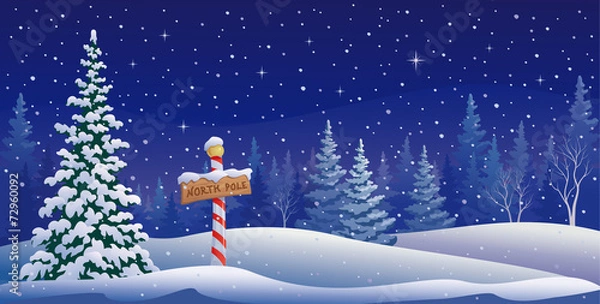 Obraz Krajobraz bieguna północnego