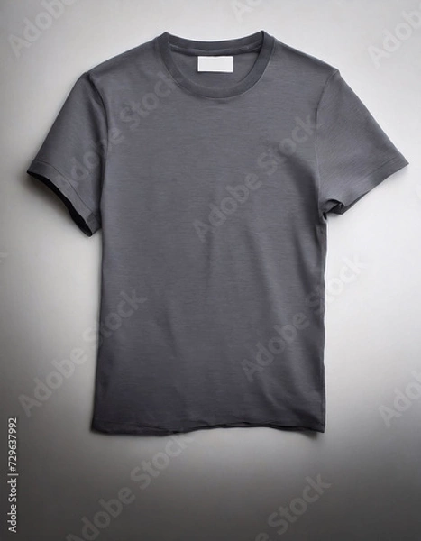 Obraz Grey T-shirt Mock-up Isolated on White