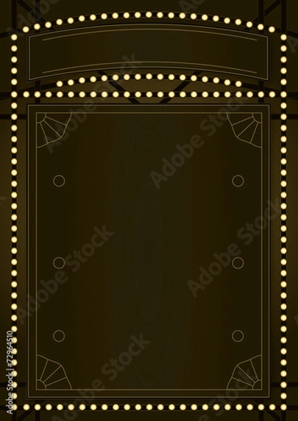 Obraz Prohibition Era Background and Frame Design