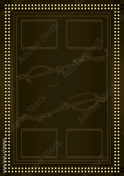 Obraz Prohibition Era Background and Frame Design
