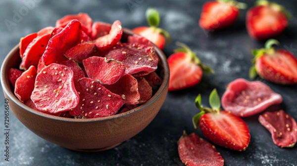 Obraz freeze dried strawberries