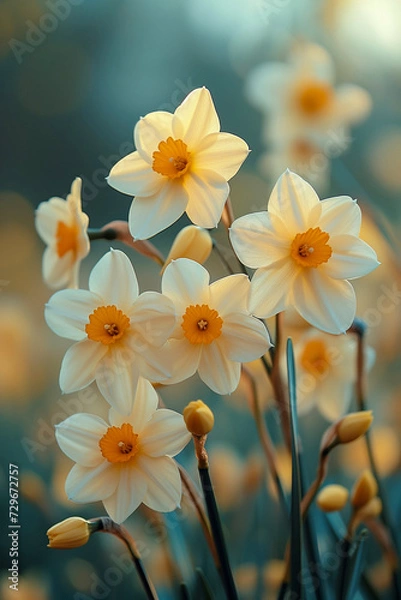 Obraz Daffodils in the morning sun