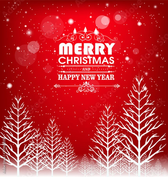 Fototapeta Merry christmas