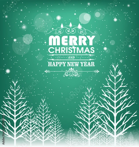 Fototapeta Merry christmas