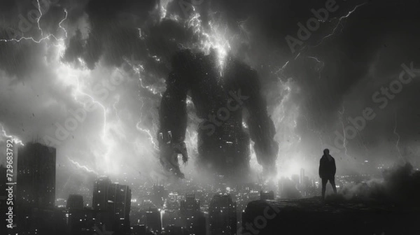 Fototapeta Titan Encounter