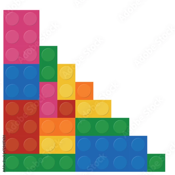 Obraz Bloki narożne graniczne Lego