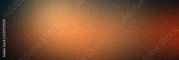 Obraz orange black rough abstract background with gradient colors, illuminated bright. Glow template with empty space and textured, grainy noise background.