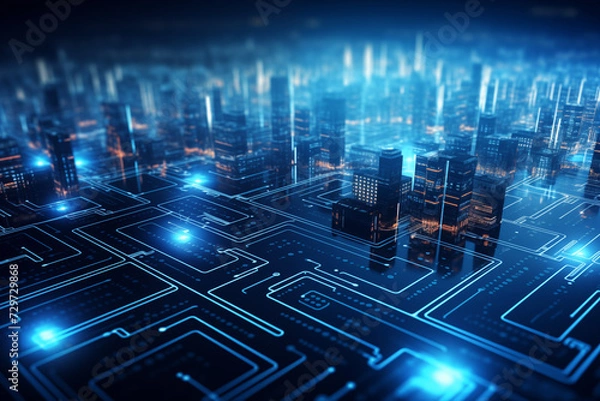 Obraz abstract technology background