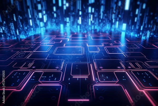 Obraz abstract technology background