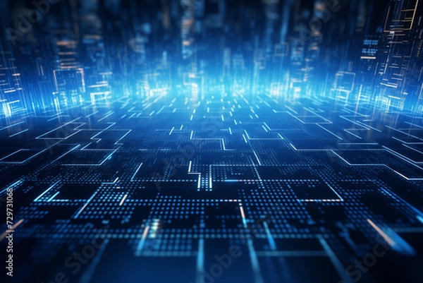 Obraz abstract technology background