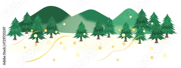 Obraz 花粉が大量に飛ぶ杉の木