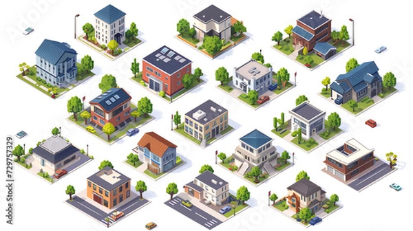 Obraz City Isometric Tileset