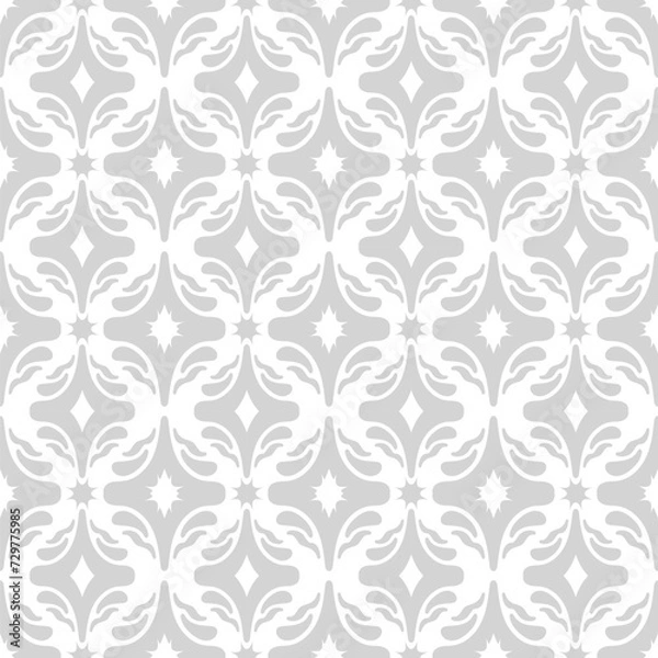 Fototapeta Geometric Flowers Vector Seamless Pattern