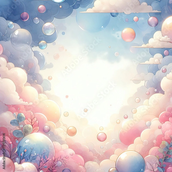 Obraz 거품 배경