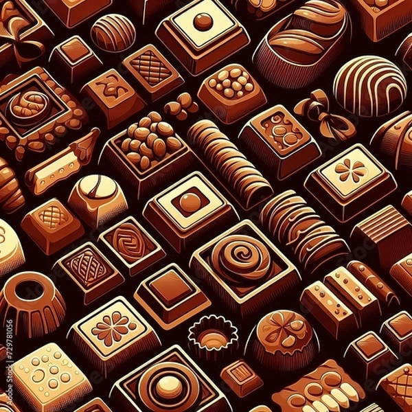 Obraz 초콜렛 배경