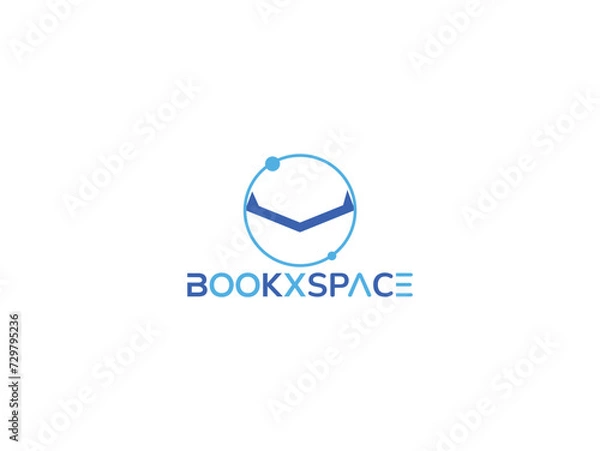 Fototapeta book xspace logo