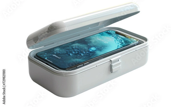 Fototapeta Compact UV-C Sanitizer Box Tailored for Personal Disinfection