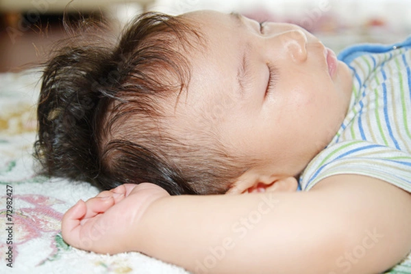 Obraz 昼寝をしている赤ちゃん