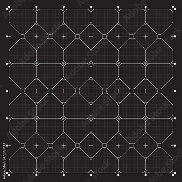 Fototapeta Grid for modern virtual technology user interface HUD