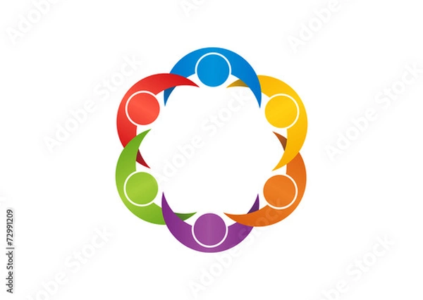 Obraz Social Network Team Partners