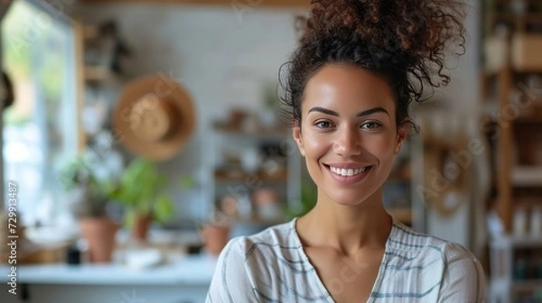 Fototapeta Creative Designer: A designer's smile is a testament to their artistic ingenuity and innovative design solutions